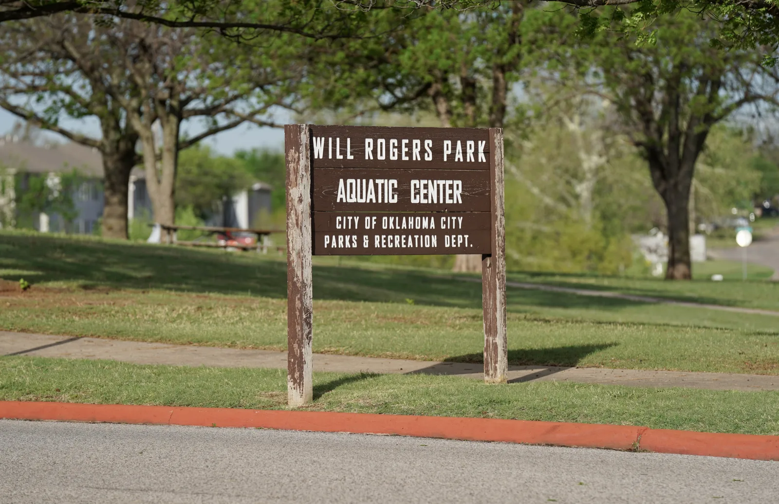 Volunteers with supplies at Oklahoma City park cleanup
